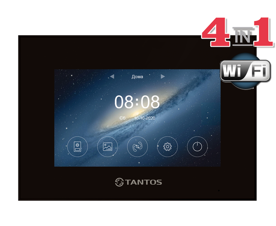 Marilyn HD Wi-Fi IPS VZ Black Tantos видеодомофон, фото  Marilyn HD Wi-Fi IPS VZ Black Tantos видеодомофон, фото [no] | domofonn.ru
