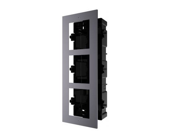 DS-KD-ACF3/Plastic Hikvision Врезная монтажная рамка на 3 модуля, фото  DS-KD-ACF3/Plastic Hikvision Врезная монтажная рамка на 3 модуля, фото [no] | domofonn.ru