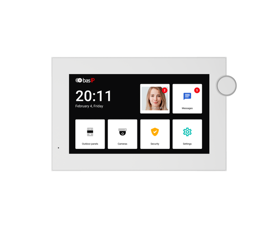 AZ-07L White BAS-IP IP-видеодомофон, фото , изображение 2 AZ-07L White BAS-IP IP-видеодомофон, фото [no] | domofonn.ru