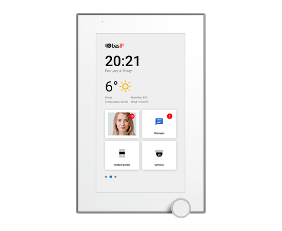 AZ-07L White BAS-IP IP-видеодомофон, фото  AZ-07L White BAS-IP IP-видеодомофон, фото [no] | domofonn.ru