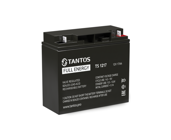 Аккумулятор 12В 17 А∙ч (TS 1217) Tantos, фото  Аккумулятор 12В 17 А∙ч (TS 1217) Tantos, фото [no] | domofonn.ru