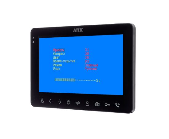 AT-I-M710C/T Black ATIX Цветной домофон, фото  AT-I-M710C/T Black ATIX Цветной домофон, фото [no] | domofonn.ru
