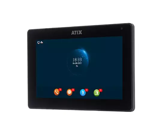AT-I-M1011F/IW Black ATIX Цветной WIFI домофон, фото  AT-I-M1011F/IW Black ATIX Цветной WIFI домофон, фото [no] | domofonn.ru