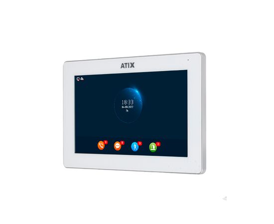 AT-I-M1011F/IW White ATIX Цветной WIFI домофон, фото  AT-I-M1011F/IW White ATIX Цветной WIFI домофон, фото [no] | domofonn.ru