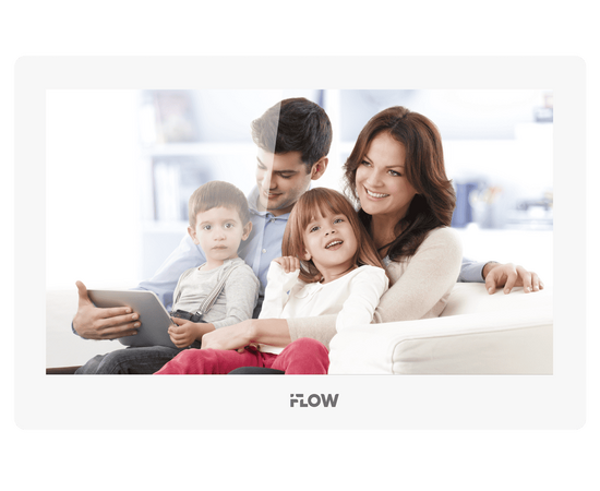 F-VI-3562IPWE1/White iFLOW IP-видеодомофон, фото  F-VI-3562IPWE1/White iFLOW IP-видеодомофон, фото [no] | domofonn.ru