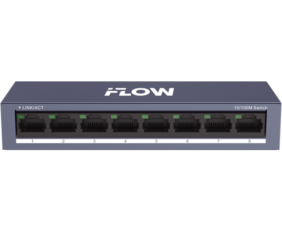 F-SW-EU208-O iFLOW Неуправляемый коммутатор, фото  F-SW-EU208-O iFLOW Неуправляемый коммутатор, фото [no] | domofonn.ru