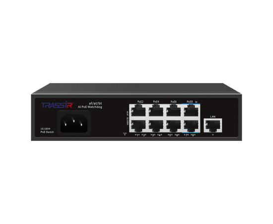 TR-NS1109-120-8PoE TRASSIR PoE-коммутатор, фото  TR-NS1109-120-8PoE TRASSIR PoE-коммутатор, фото [no] | domofonn.ru