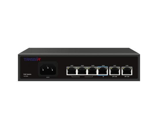 TR-NS1206-65-4PoE TRASSIR PoE-коммутатор, фото  TR-NS1206-65-4PoE TRASSIR PoE-коммутатор, фото [no] | domofonn.ru