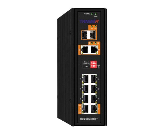 TR-NS15122S-300-8POE TRASSIR PoE-коммутатор, фото  TR-NS15122S-300-8POE TRASSIR PoE-коммутатор, фото [no] | domofonn.ru
