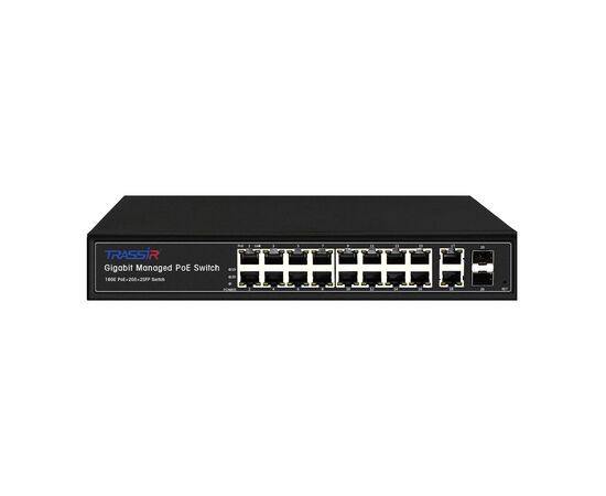 TR-NS24202S-300-16PoE v2 TRASSIR PoE-коммутатор, фото  TR-NS24202S-300-16PoE v2 TRASSIR PoE-коммутатор, фото [no] | domofonn.ru