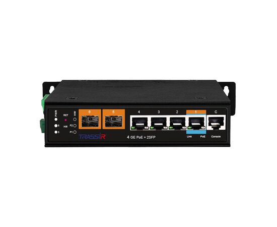 TR-NS25061S-180-4POE TRASSIR PoE-коммутатор, фото  TR-NS25061S-180-4POE TRASSIR PoE-коммутатор, фото [no] | domofonn.ru