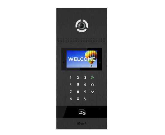 AA-12FBI BLACK BAS-IP Многоквартирная вызывная панель, фото  AA-12FBI BLACK BAS-IP Многоквартирная вызывная панель, фото [no] | domofonn.ru