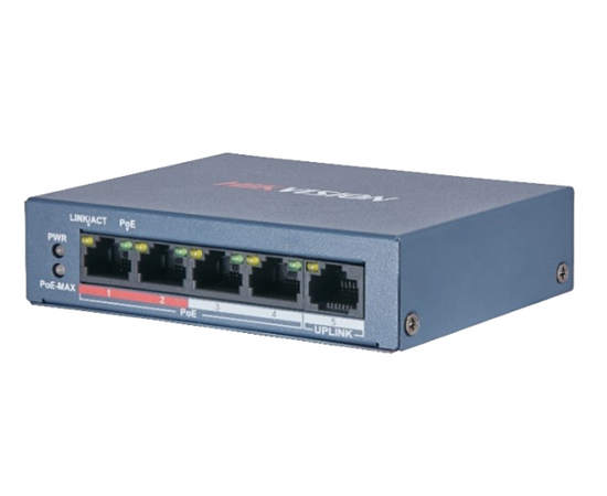 DS-3E0105P-E/M(B) Hikvision PoE-коммутатор, фото  DS-3E0105P-E/M(B) Hikvision PoE-коммутатор, фото [no] | domofonn.ru